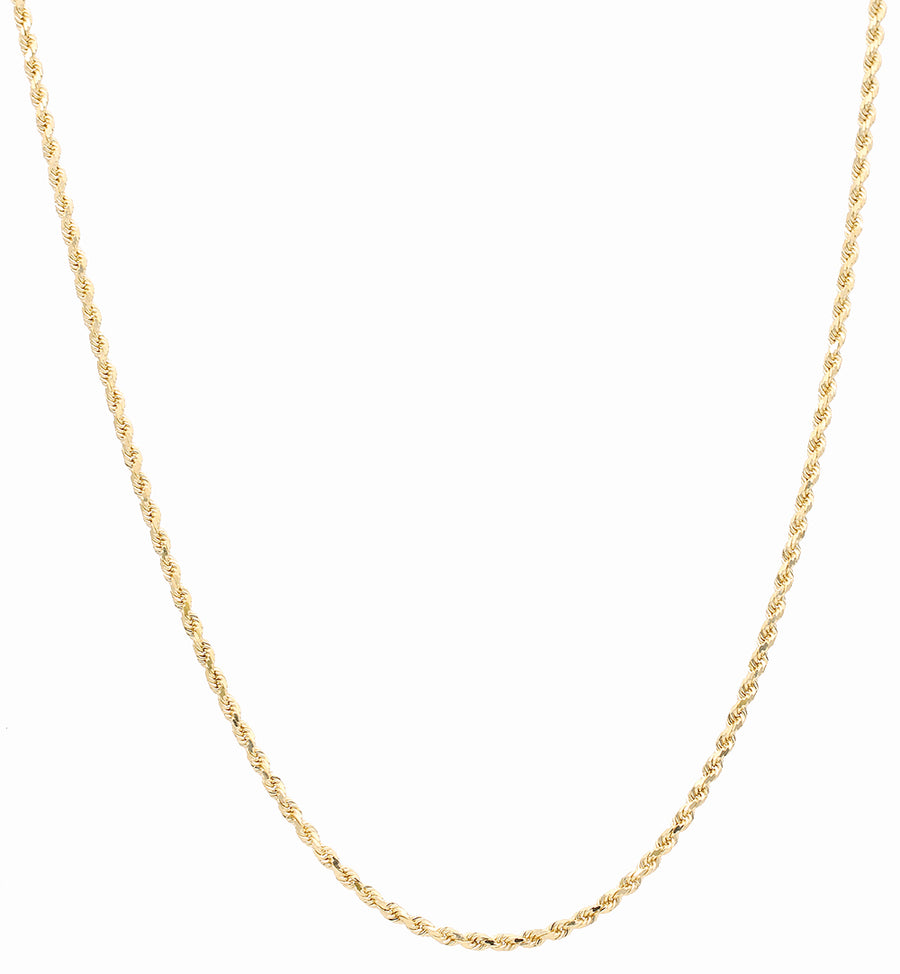 Yellow Gold 14k Solid Rope Chain