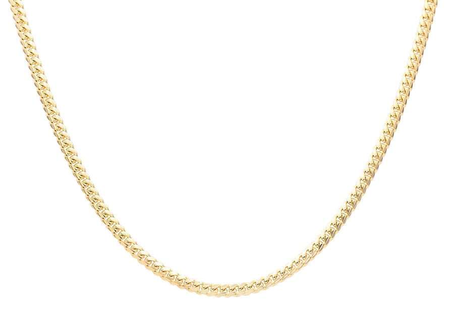 Men's Yellow Gold 14k Solid Cuban Link Chain