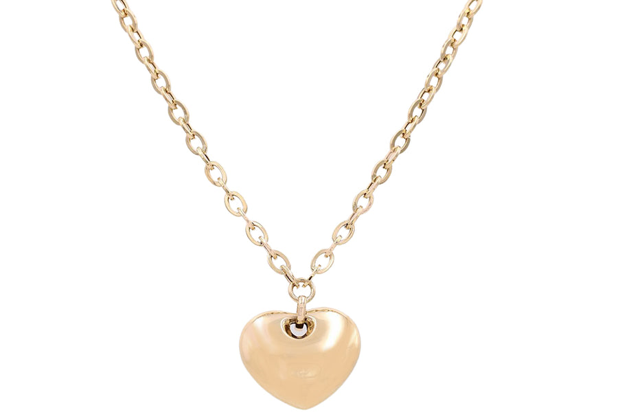 Yellow Gold 14k Fashion Heart Necklaces