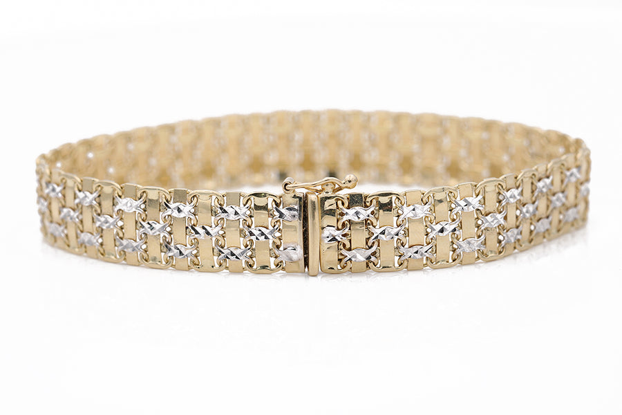 14k Yellow Gold Fashion Bracelet