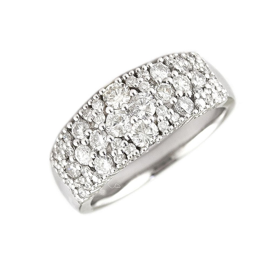 White Gold 14k Fashion Ring With Diamonds