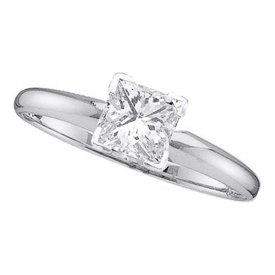 Princess Diamond Solitaire Excellent+ Bridal Ring 1/5 Cttw (Certified)