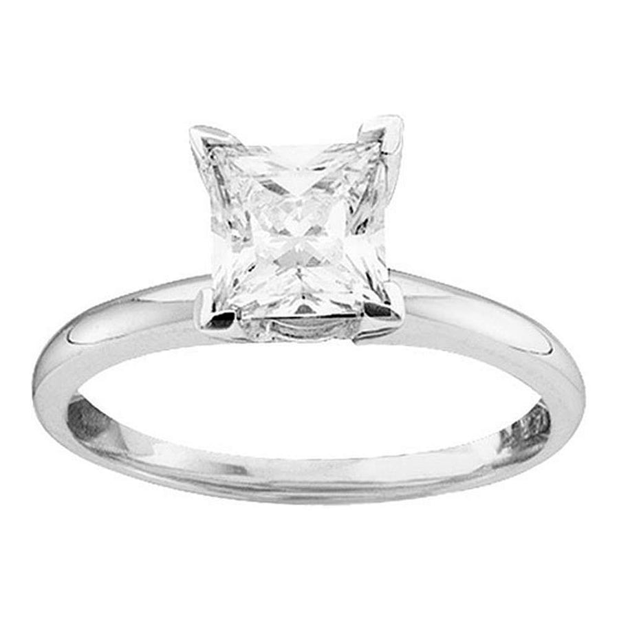 Princess Diamond Solitaire Supreme+ Bridal Ring 1/6 Cttw (Certified)