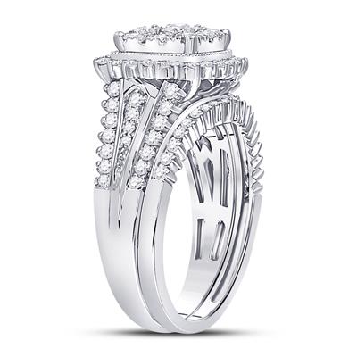 Round Diamond Bridal Wedding Ring Set 1-1/4 Cttw (Certified)
