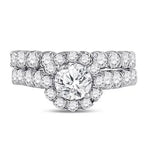 Round Diamond Bridal Wedding Ring Set 2 Ctw (Certified) Miral Jewelry