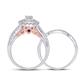 Round Diamond Bridal Wedding Ring Set 1 Ctw (Certified)