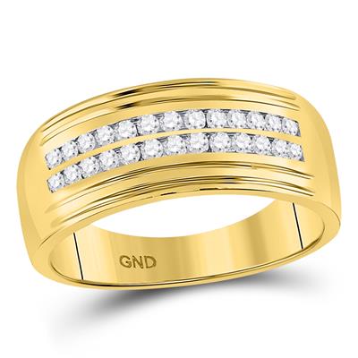Round Diamond Solitaire Matching Wedding Ring Set 1 Cttw