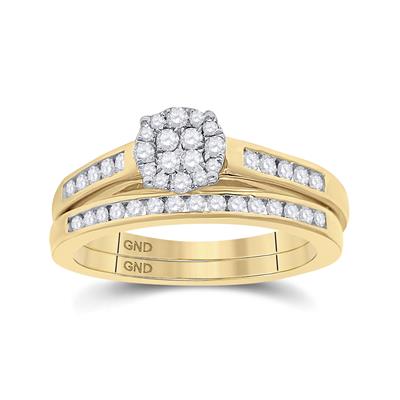 Yellow Gold 14k Bridal Ring Set