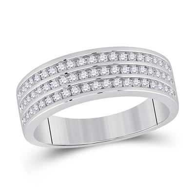 Round Diamond Cluster Matching Wedding Ring Set 1-7/8 Cttw
