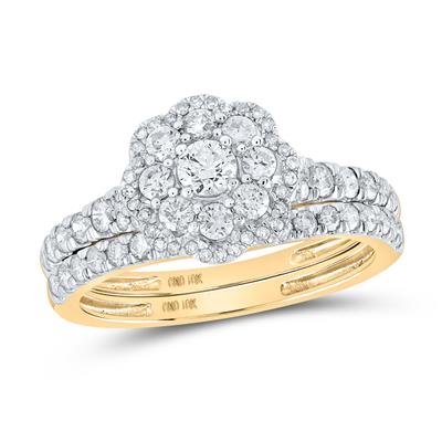 Round Diamond Bridal Nicoles Dream Collection Wedding Ring Set 1 Cttw