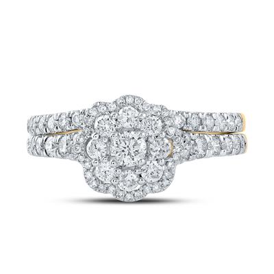 Round Diamond Bridal Nicoles Dream Collection Wedding Ring Set 1 Cttw
