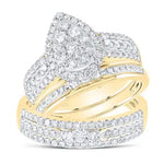 14kt Yellow Gold 1 5/8ctw-dia Ana M Trio Set Miral Jewelry