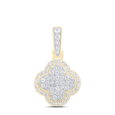 A Miral Jewelry yellow gold fashion diamond pendant, perfect for special occasions.