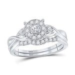 Diamond Bridal Wedding Ring Set 1/3 Cttw - Miral Jewelry