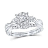 Diamond Bridal Wedding Ring Set 1/3 Cttw - Miral Jewelry