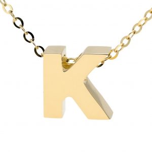 Yellow Gold 14k Initial Necklaces