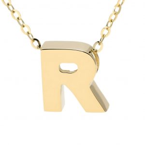 Yellow Gold 14k Initial Necklaces