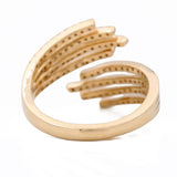 Yellow Gold 14k Fashion Diamond Fashion Ring With 0.70Tw Round Diamonds - Miral Jewelry