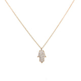 Yellow Gold 14k Fashion Necklace With Round Diamonds - Miral Jewelry
